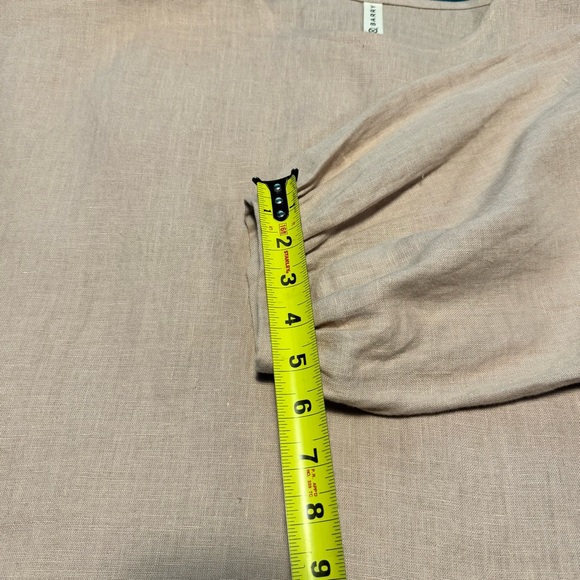 Like new Eli & Barry Puff Top 01 100% linen natural fibers balloon sleeve M L XL - Picture 12 of 15